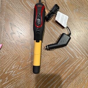 CHI Yellow and Black Curling Iron wireless